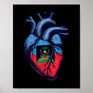 Póster Revolución Haitiana 1804 Bandera de Haití Día de l