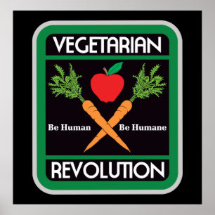 Póster Revolución vegetariana
