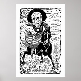 Póster Revolucionaria de José Guadalupe Posada