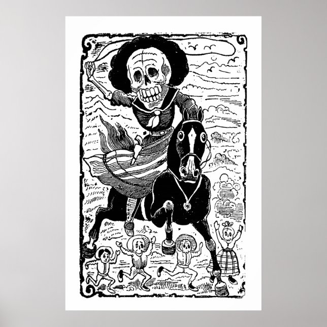 Póster Revolucionaria de José Guadalupe Posada (Frente)