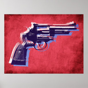 Póster Revolver en rojo