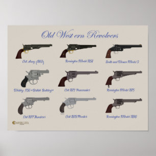 Póster Revólveres del Viejo Oeste