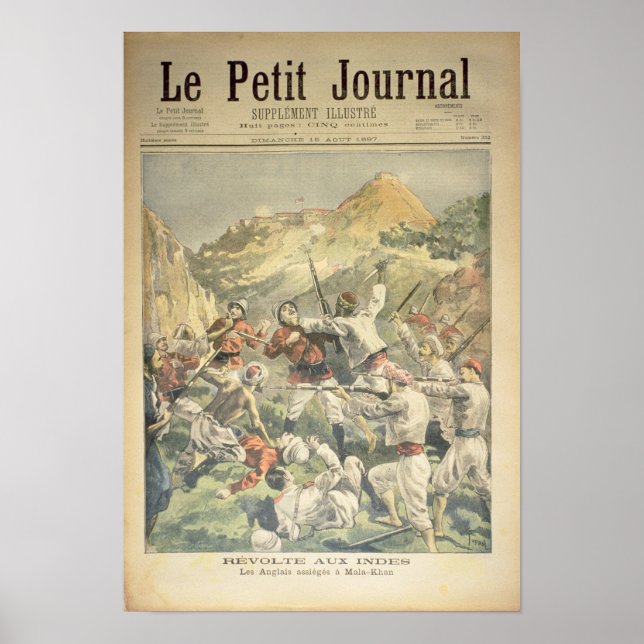 Póster Revuelta en India (Frente)