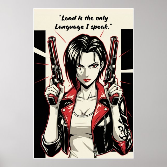Póster Revy – Lead Is the Only Language Quote Poster (Frente)