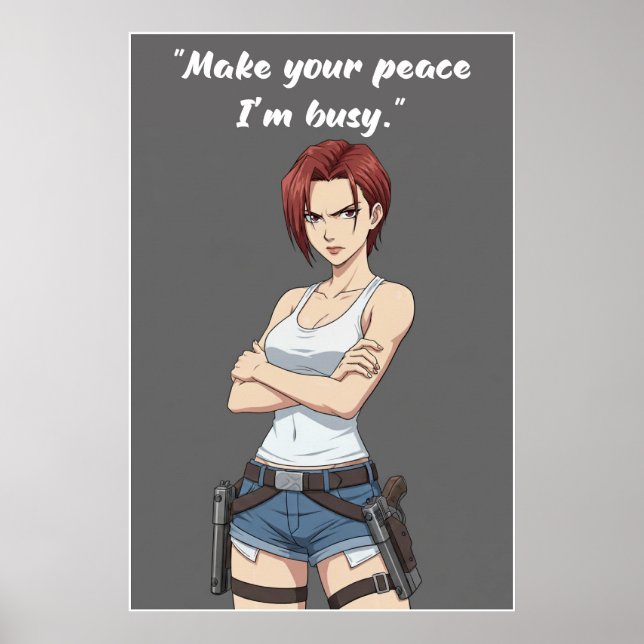 Póster Revy – Make Your Peace Quote Poster | Anime Wall (Frente)