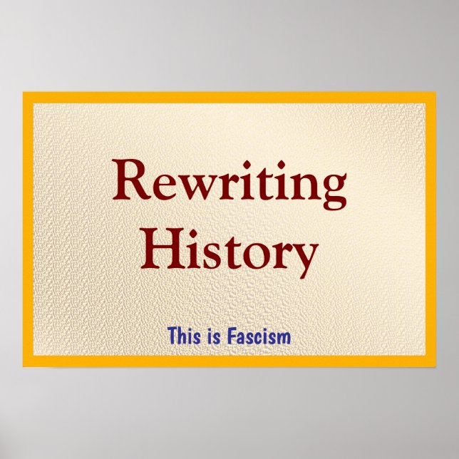 Póster Rewriting History (Frente)