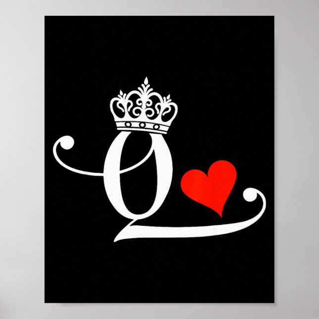 Póster Rey &amp; Reina De Corazones Pareja Emblemática Sa (Frente)