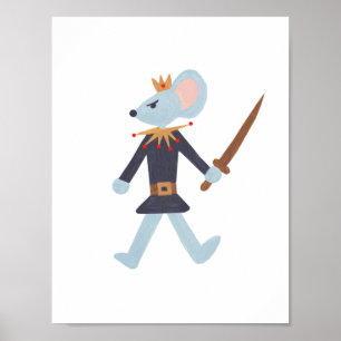 Póster Rey Art Print de la rata