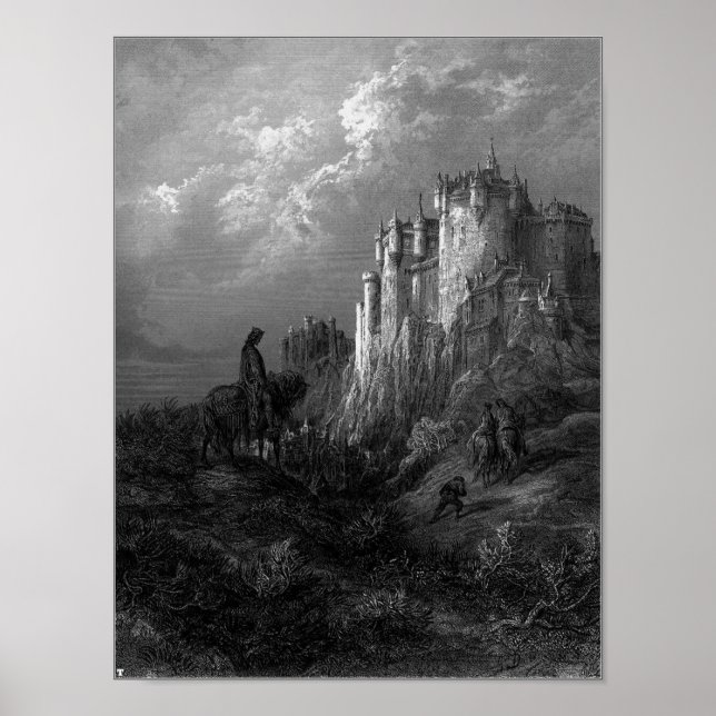 Póster Rey Arturo y Camelot por Gustave Doré’ 1868 (Frente)
