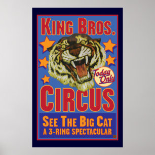 Póster Rey Bros. Circo