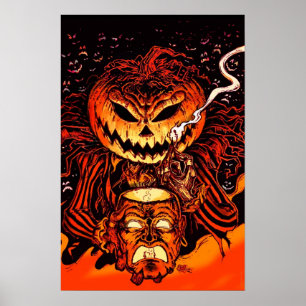 Póster Rey Calabaza Señor O' Linternas Halloween Horror P