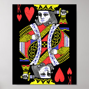 Póster Rey De Corazones Juguete De Cartas De Halloween Va