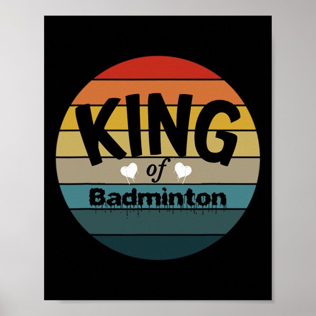 Póster Rey De Dminton (Frente)