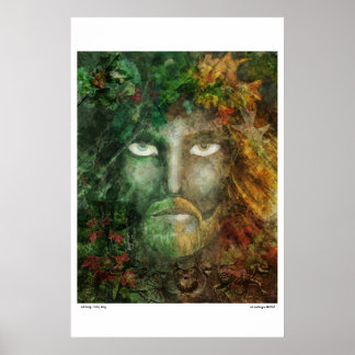 Póster rey de encino/rey holístico