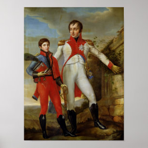 Póster Rey de Holanda y del Príncipe heredero de Holanda