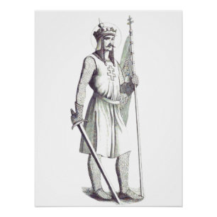 Póster Rey de Hungría Esteban