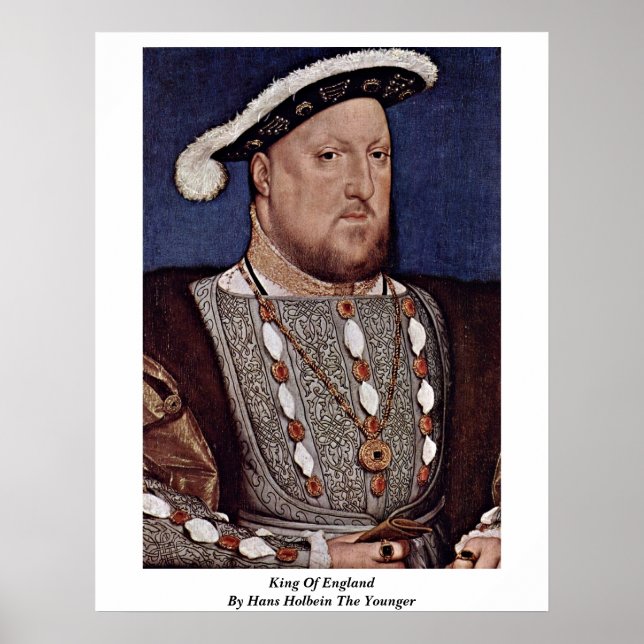 Póster Rey De Inglaterra De Hans Holbein El Joven (Frente)