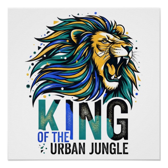 Póster Rey de la Jungla Urbana (Anverso)