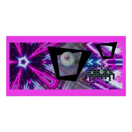 Póster Rey de la nueva invasión Vaporwave