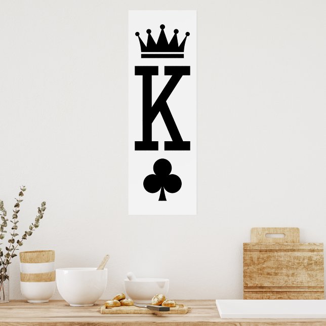Póster Rey de las cartas (Cocina)