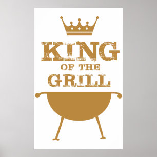 Póster Rey Del Grill, Oro