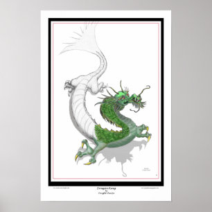Póster Rey del Posición-frm-Dragón