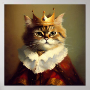Póster Rey del renacimiento del gato