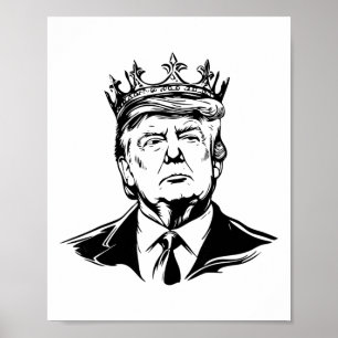 Póster Rey Donald Trump Donald Trump Realeza 