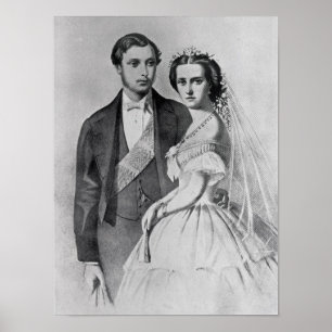 Póster Rey Edward y reina Alexandra