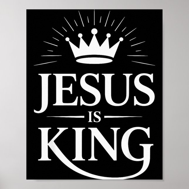 Póster Rey es Jesús Cristiano  (Frente)