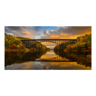 Póster Rey francés Bridge en caída