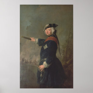 Póster Rey Frederick II el grande de Prusia 1746