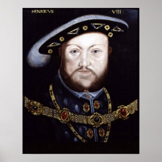 PÓSTER REY HENRY VIII, REY. POSTER DE INGLATERRA