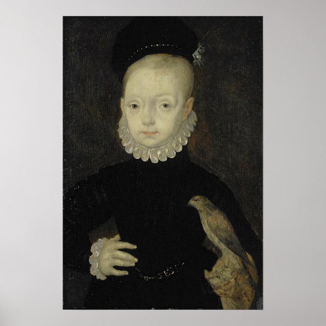 Póster Rey James VI con Halcón Espumoso - 1574 (Frente)