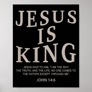 Póster Rey Jesús Hombres Cristianos Jóvenes Hombre Dios B