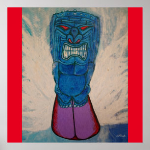 Póster Rey Ken Gage del Tiki Surf