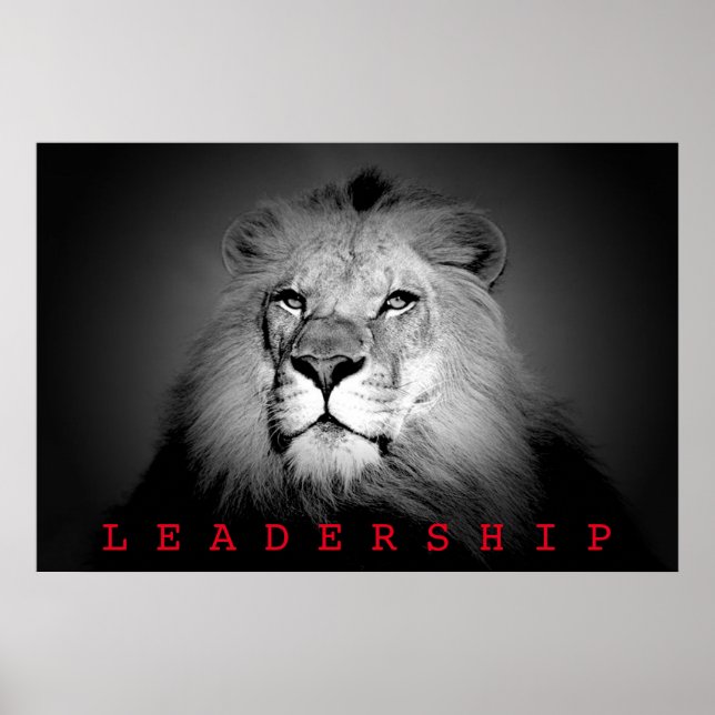 Póster Rey León Liderazgo Motivacional (Frente)