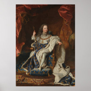 Póster Rey Luis XV de Riqaud