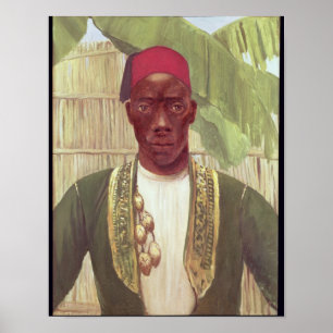 Póster Rey Mutesa de Buganda, de una foto