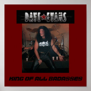 PÓSTER REY OF ALL BADASSES DEL CARTEL DE DAVE EVANS
