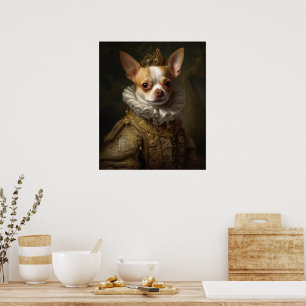 Póster Rey renacentista Chihuahua