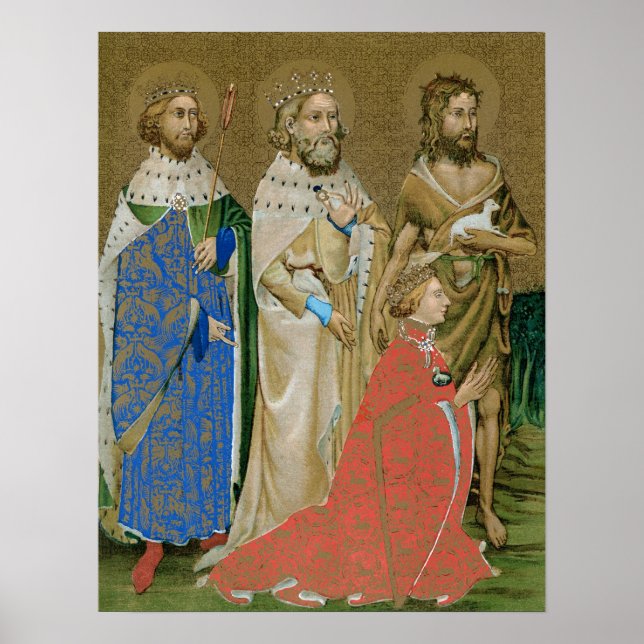 Póster Rey Richard II - Wilton Diptych (Frente)