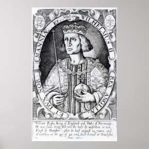 Póster Rey William II de Inglaterra, 1618