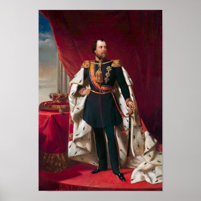 Póster Rey William III de los Países Bajos (Frente)