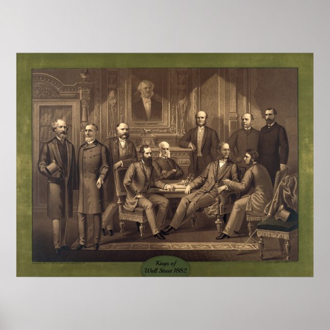 Póster Reyes de Wall Street 1882 (Frente)