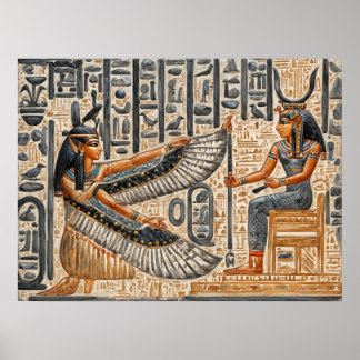 Póster Reyes del antiguo Egipto, templo de Hatshepsut