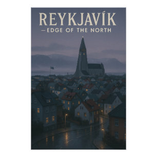 PÓSTER REYKJAVÍK — EXTREMO DEL NORTEREYKJAVÍK