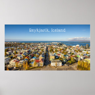 Póster Reykjavik Islandia
