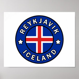 Póster Reykjavik Islandia