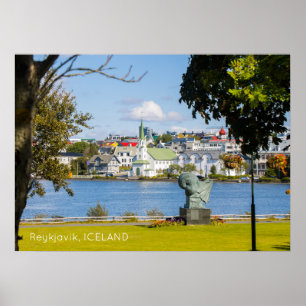 Póster Reykjavik Islandia